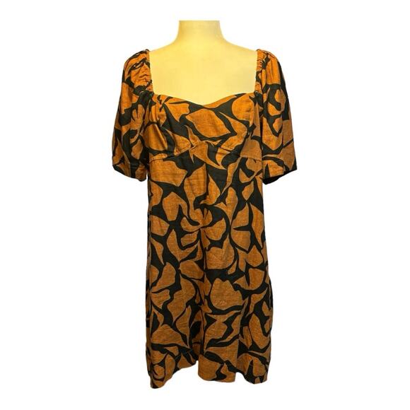 NWT A New Day Brown and Black Dress Size Large P0302 - Picture 1 of 9